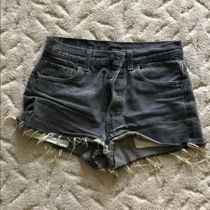 Levi’s grey cutoff shorts